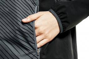 Беговая куртка BIVIUM ВЕКТОР 1.0 (женская, чёрная/серая)