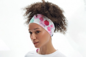 Повязка на голову BIVIUM HEADBAND 101/126 (мятная/розовая)