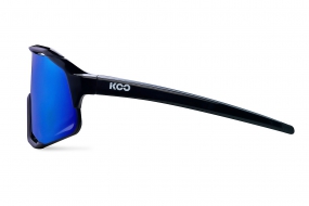 Очки солнцезащитные KOO DEMOS (чёрные/зеркальные синие)