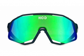 Очки солнцезащитные KOO DEMOS (чёрные/зеркальные зелёные)