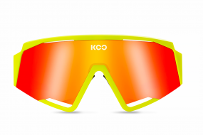 Очки солнцезащитные KOO SPECTRO (жёлтые / зеркальные красные)