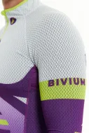 Костюм гоночный мужской BIVIUM КАРБОН 1.0 (белый/фиолетовый)