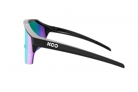 Очки солнцезащитные KOO ALIBI (чёрные матовые / зелёные зеркальные фотохромные)