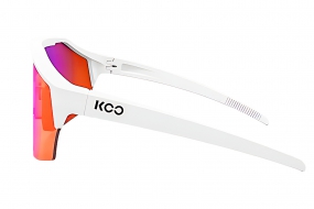 Очки солнцезащитные KOO ALIBI (белые матовые / красные зеркальные)