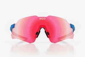 Очки солнцезащитные KOO NEBULA (синие матовые / розовые зеркальные фотохромные)
