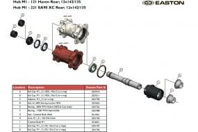 Подшипник Easton BEARING 17287 MTN HYBRID