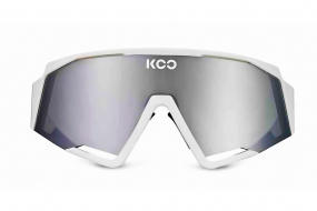 Очки солнцезащитные KOO SPECTRO (белые / зеркальные серебристые)
