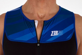 Стартовый комбинезон Zerod START TRISUIT FRONT ZIP blk/blu