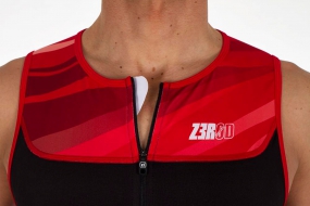 Стартовый комбинезон Zerod START TRISUIT FRONT ZIP blk/red