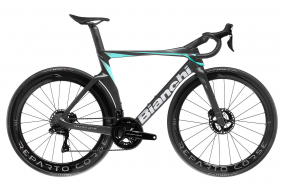 Шоссейный велосипед BIANCHI OLTRE RC Dura-Ace Di2 (Black/Celeste) SHIMANO DURA-ACE Di2 R9270 REPARTO CORSE Carbon (2023)