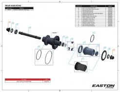 Комплект заглушек Easton END CAP ECHO REAR PAIR