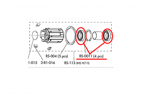 Комплект подшипников FULCRUM RS-011