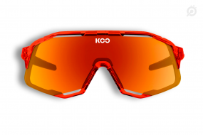 Очки солнцезащитные KOO DEMOS LUCE (прозрачные красные/зеркальные красные)