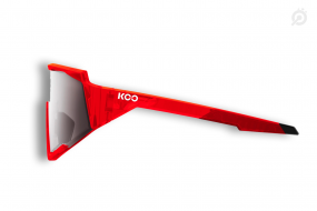 Очки солнцезащитные KOO SPECTRO LUCE (прозрачные красные / зеркальные дымчатые)