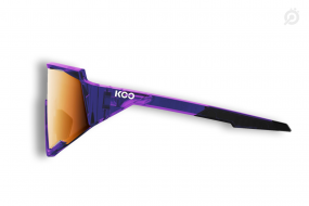Очки солнцезащитные KOO SPECTRO LUCE (прозрачные фиолетовые / зеркальные золотистые)