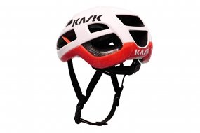 Велошлем Kask PROTONE (бело-красный)