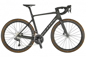 Велосипед SCOTT ADDICT ERIDE 10 (чёрный) SHIMANO ULTEGRA DI2 11s SYNCROS CAPITAL 1.0 40E DISC (2021)